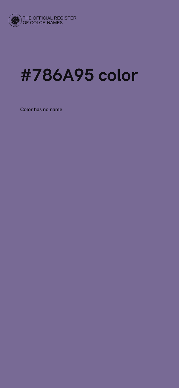 #786A95 color image