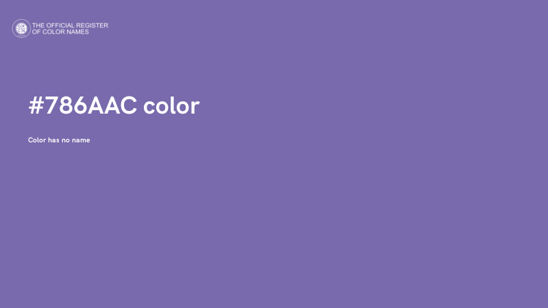 #786AAC color image
