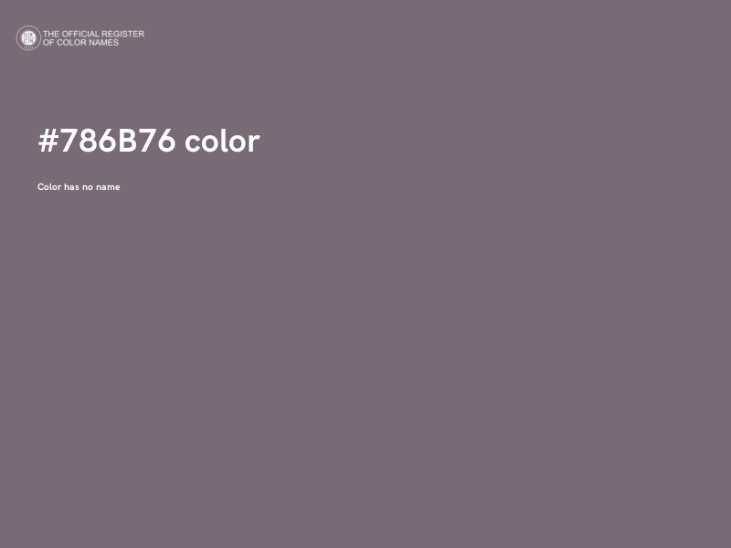 #786B76 color image