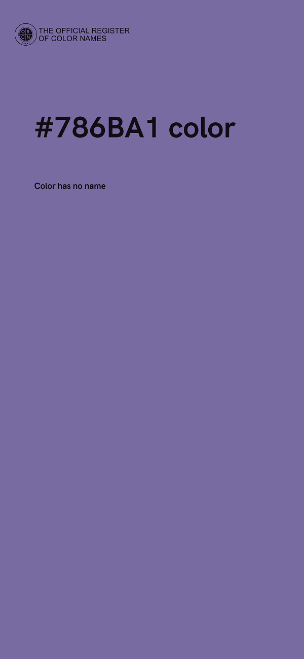 #786BA1 color image