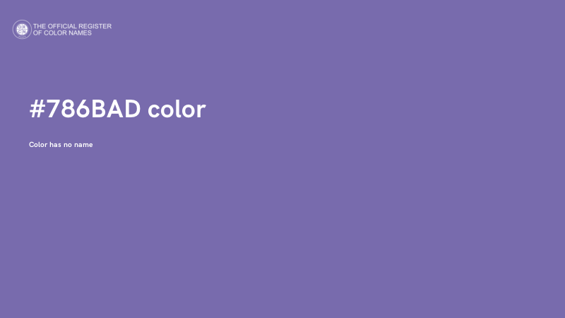 #786BAD color image