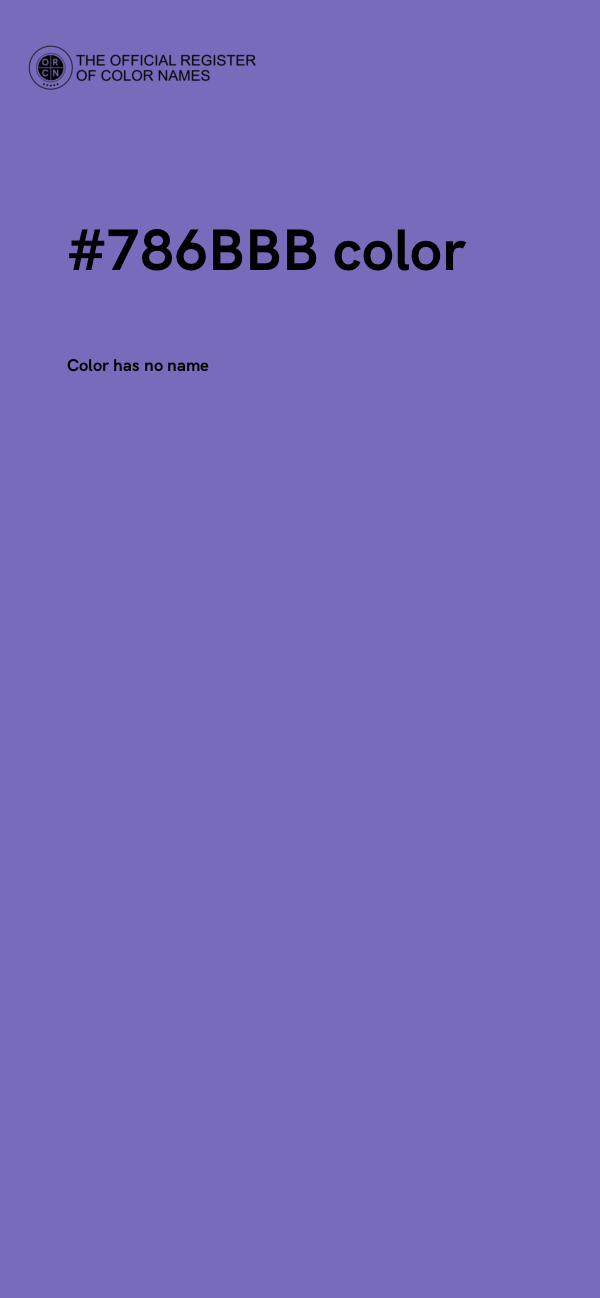 #786BBB color image