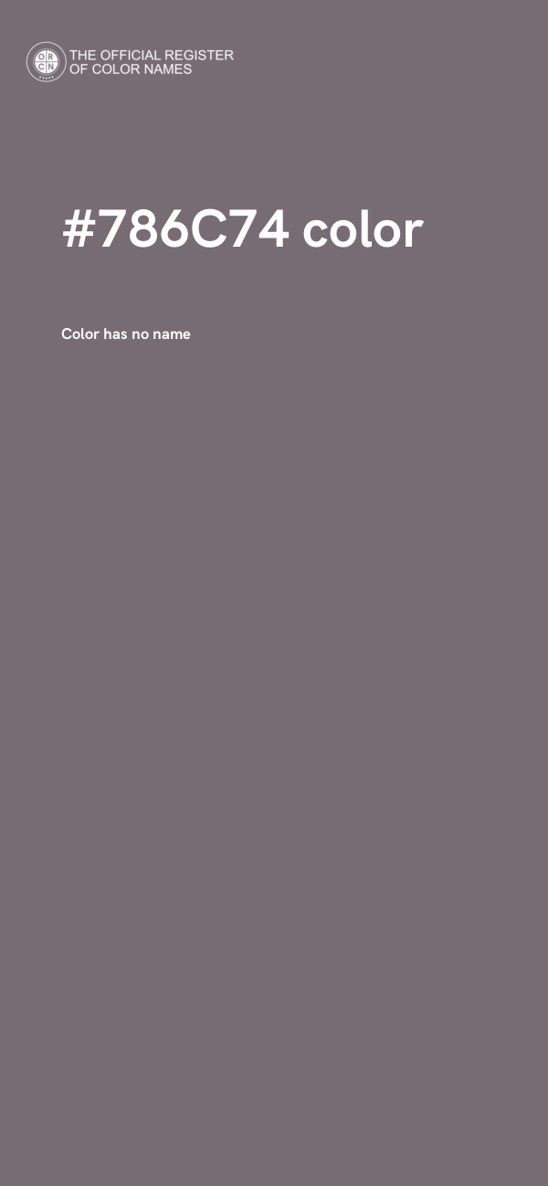 #786C74 color image