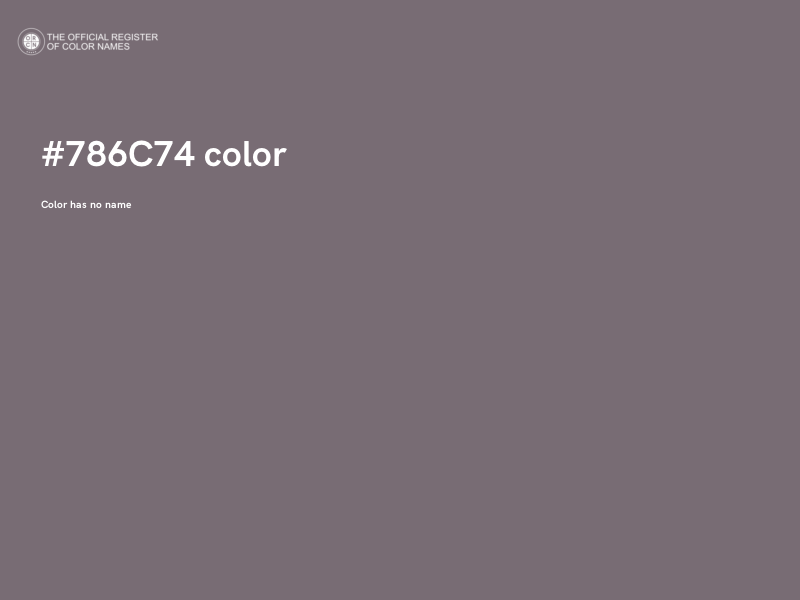 #786C74 color image
