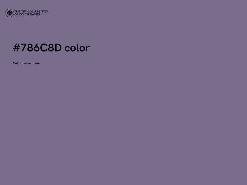 #786C8D color image