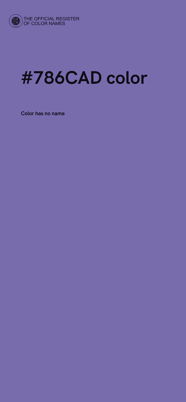 #786CAD color image