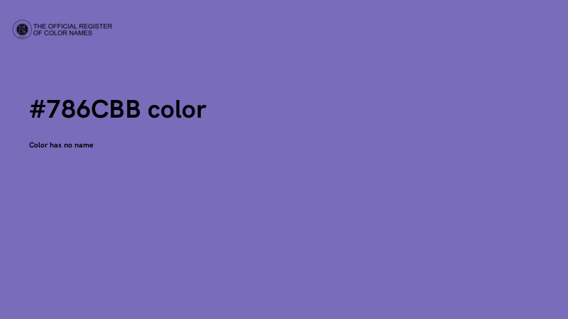 #786CBB color image