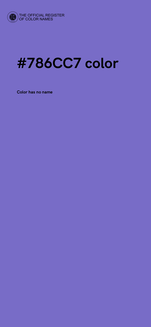 #786CC7 color image