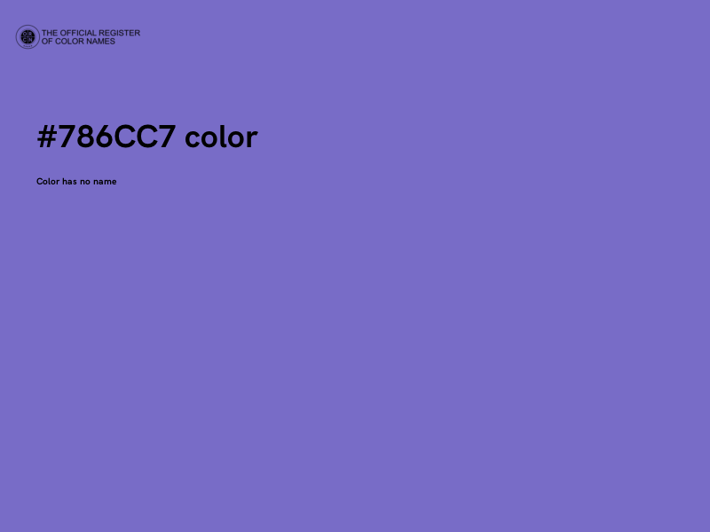 #786CC7 color image