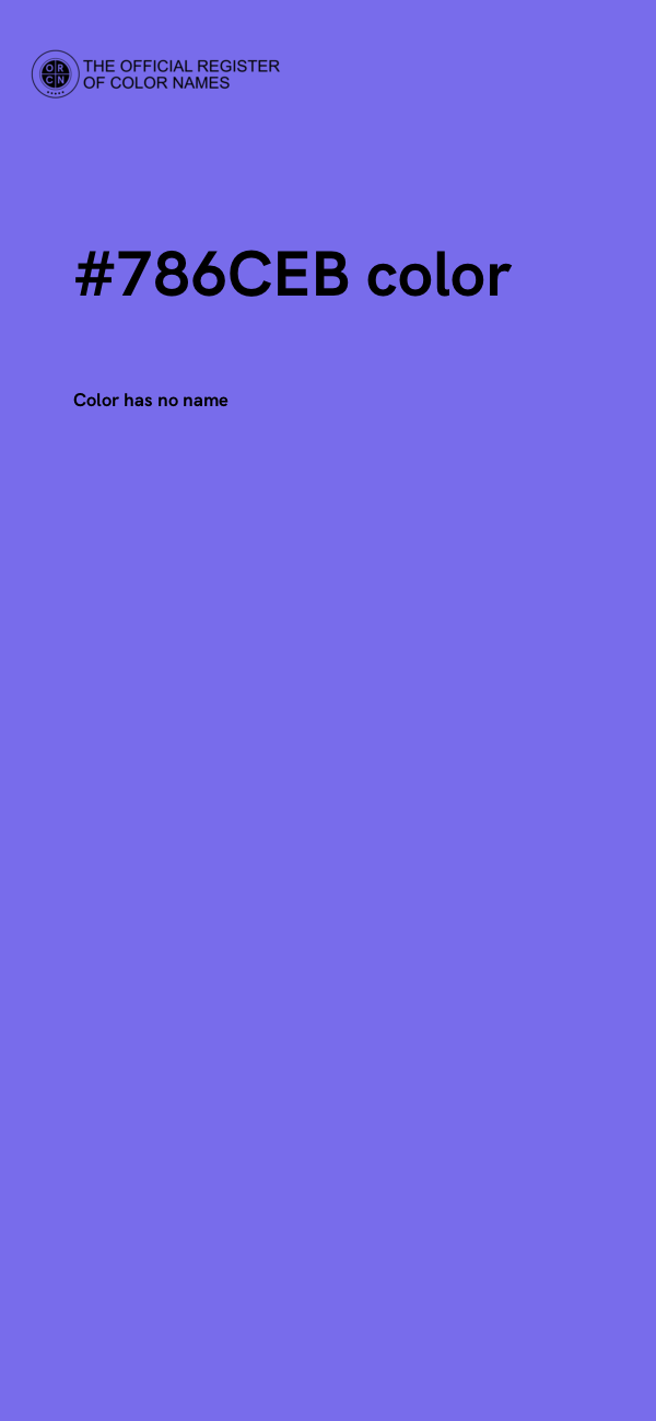 #786CEB color image