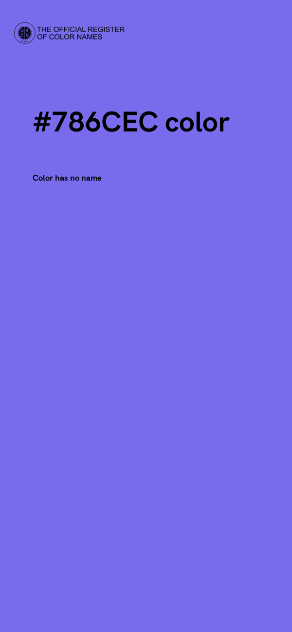#786CEC color image