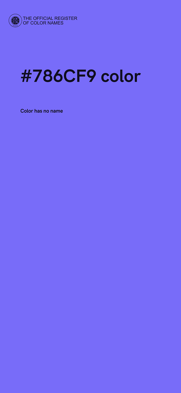 #786CF9 color image
