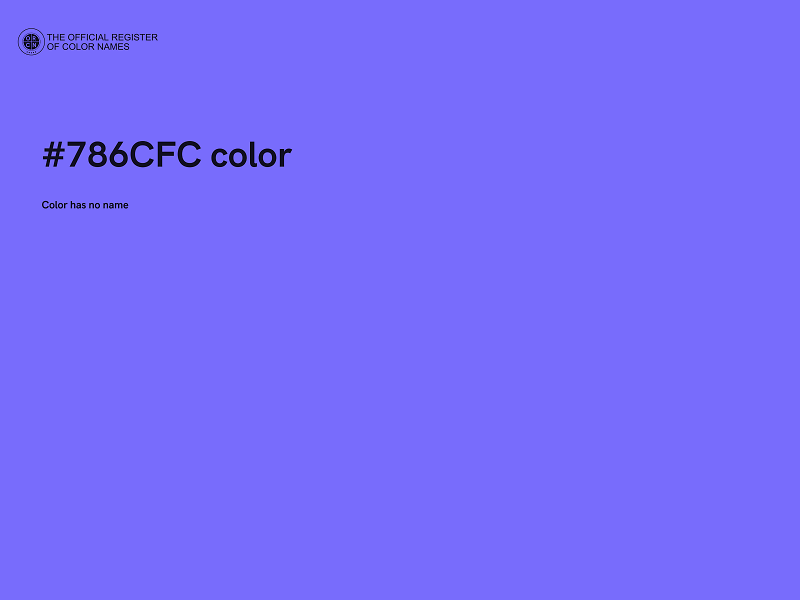 #786CFC color image