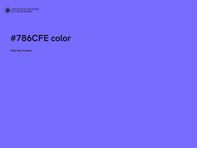 #786CFE color image