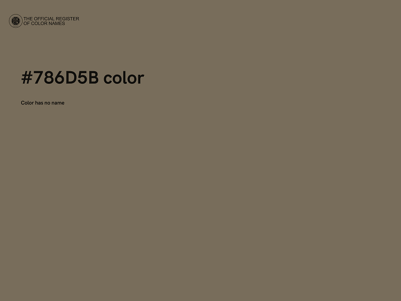 #786D5B color image