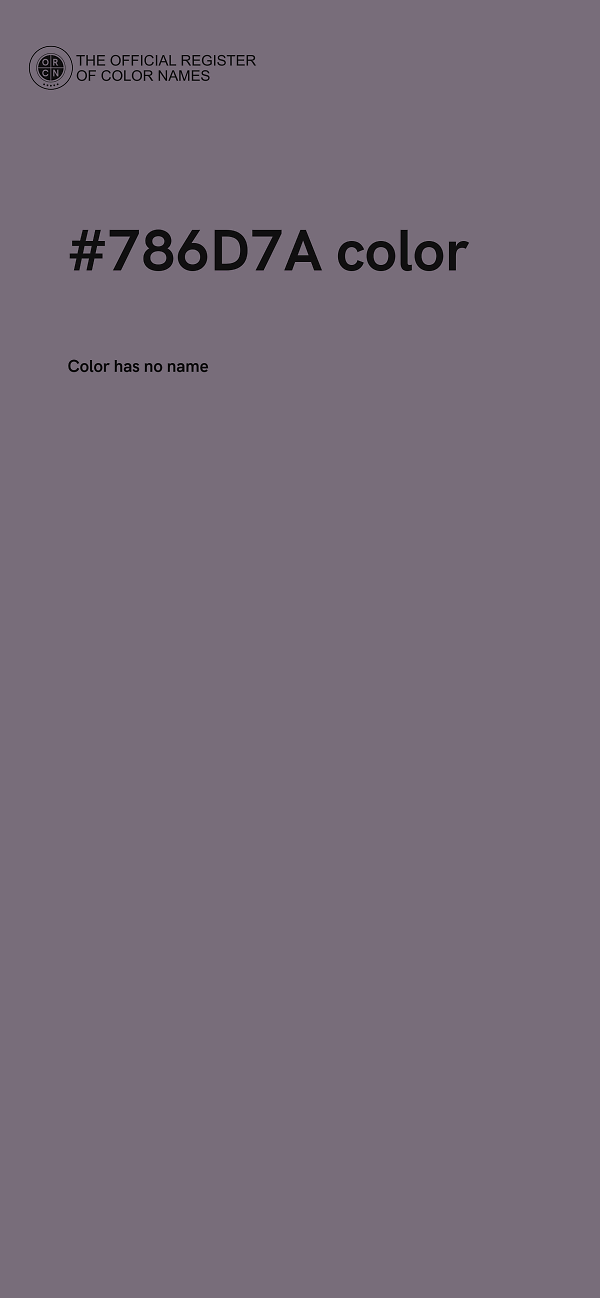 #786D7A color image