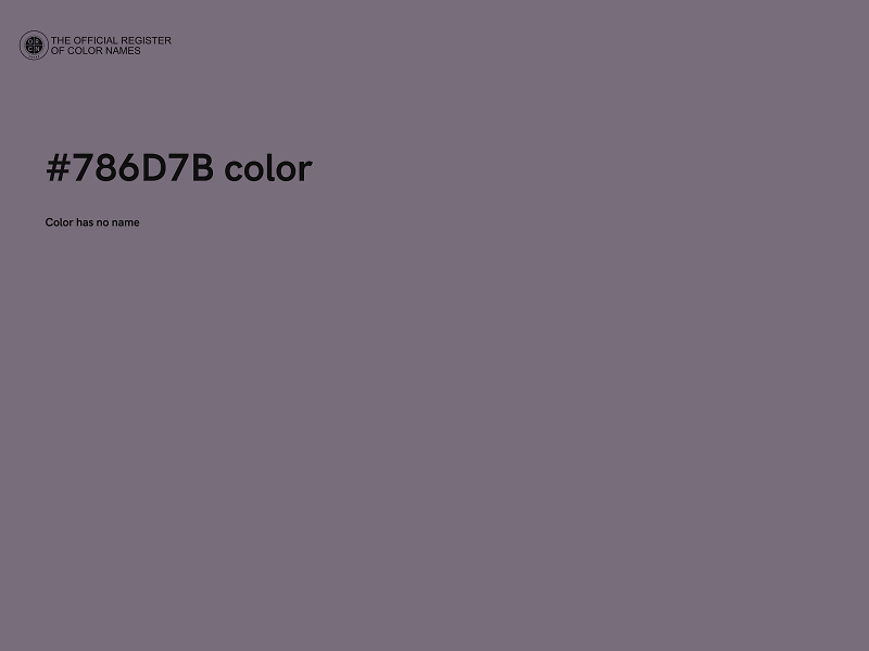 #786D7B color image