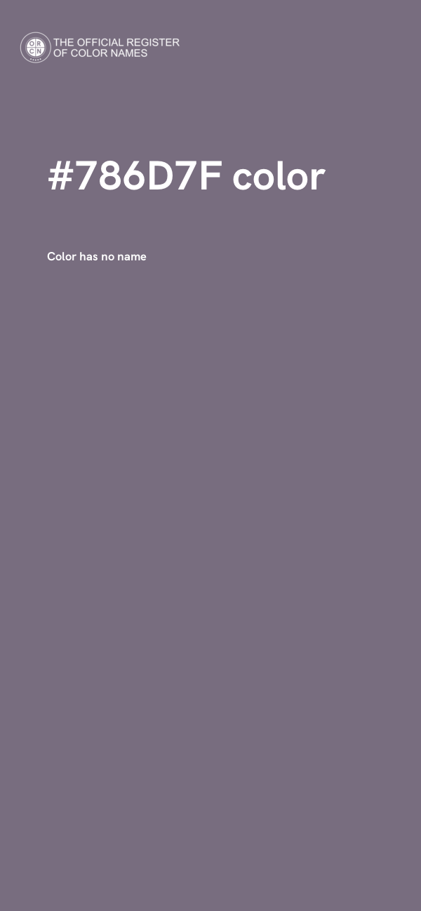 #786D7F color image