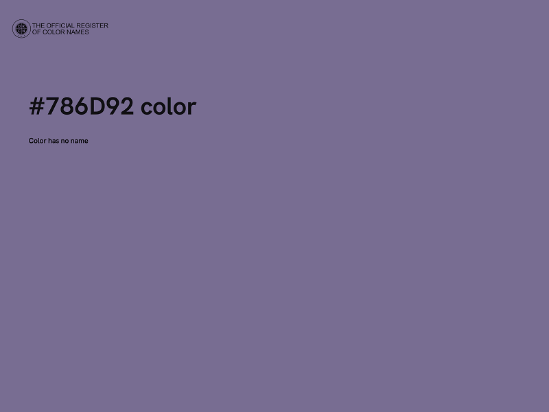 #786D92 color image