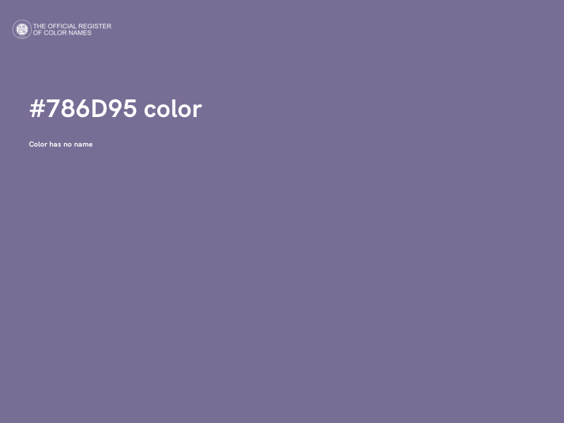 #786D95 color image