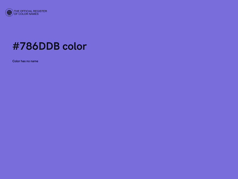 #786DDB color image
