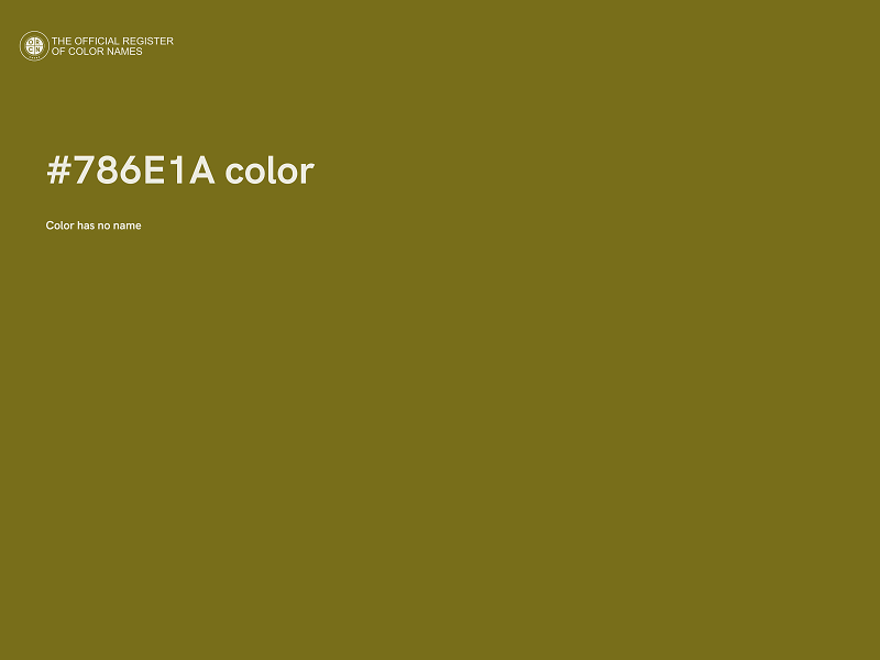 #786E1A color image