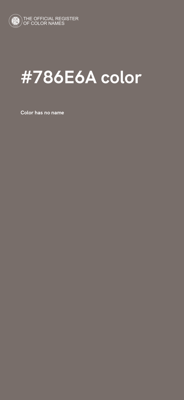 #786E6A color image