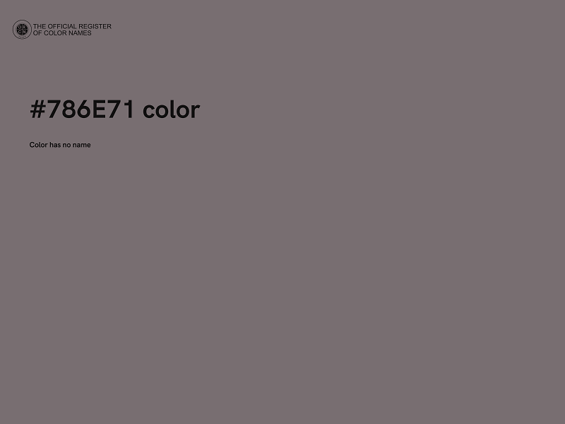 #786E71 color image