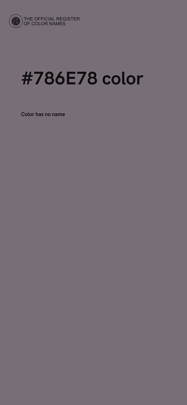 #786E78 color image