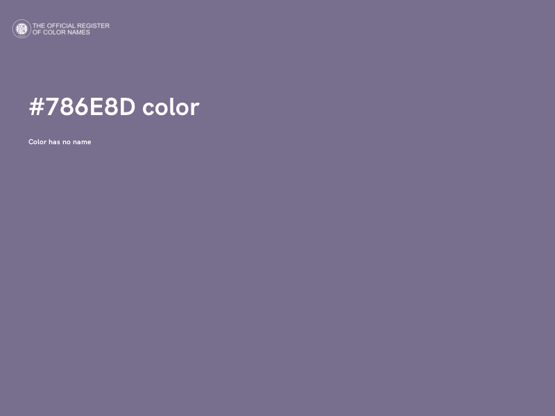 #786E8D color image