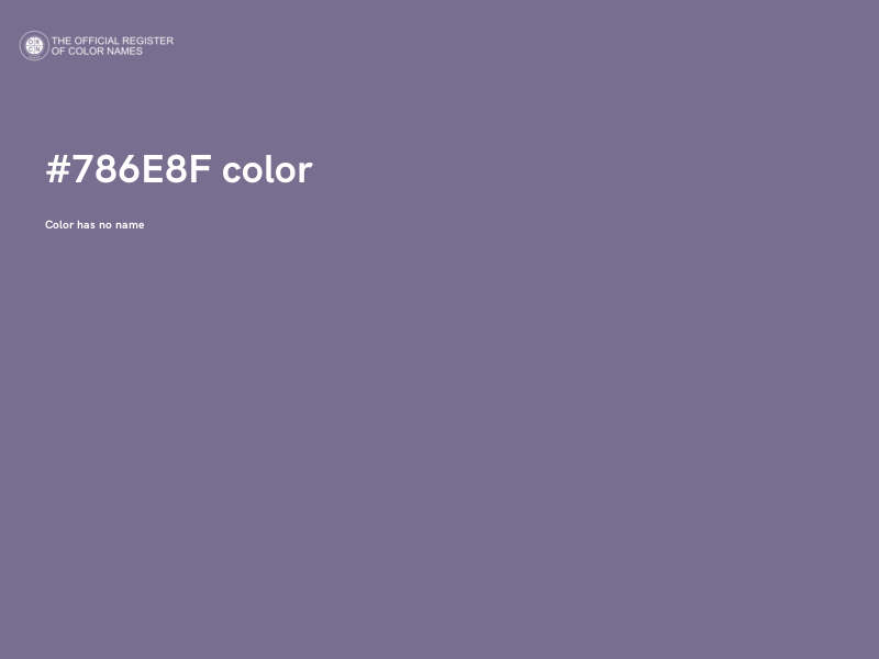 #786E8F color image