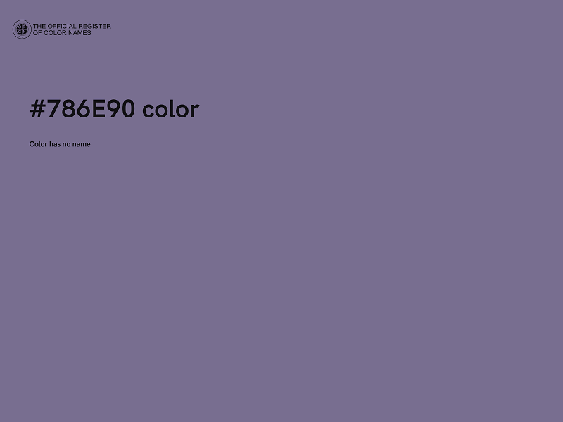 #786E90 color image