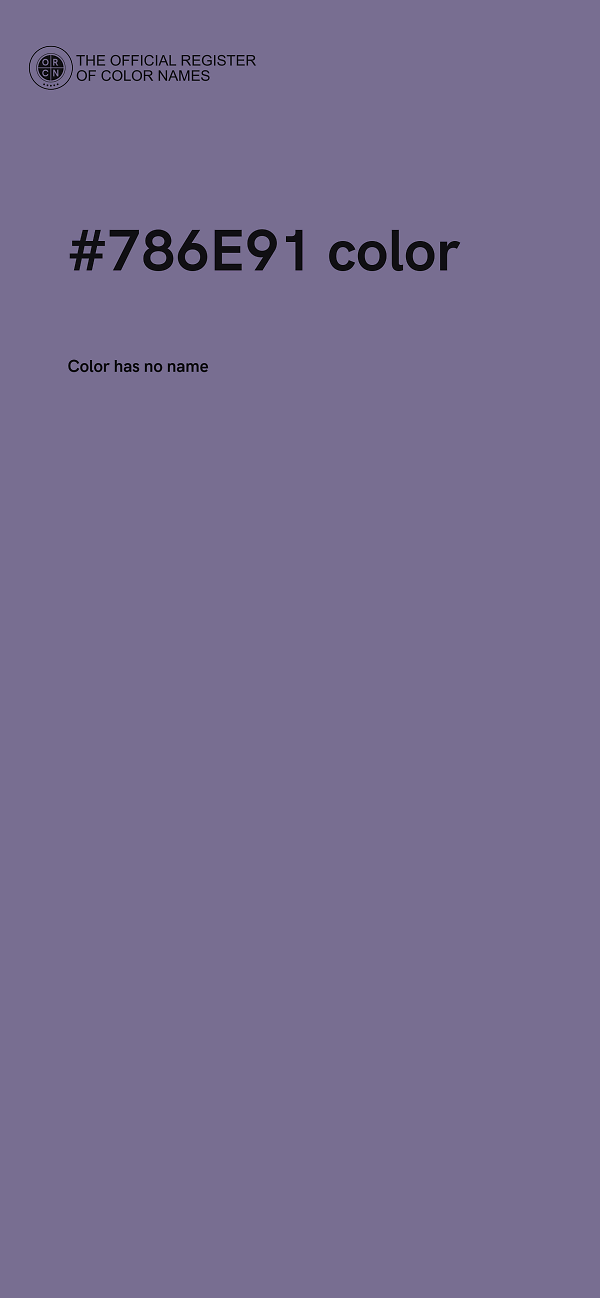 #786E91 color image