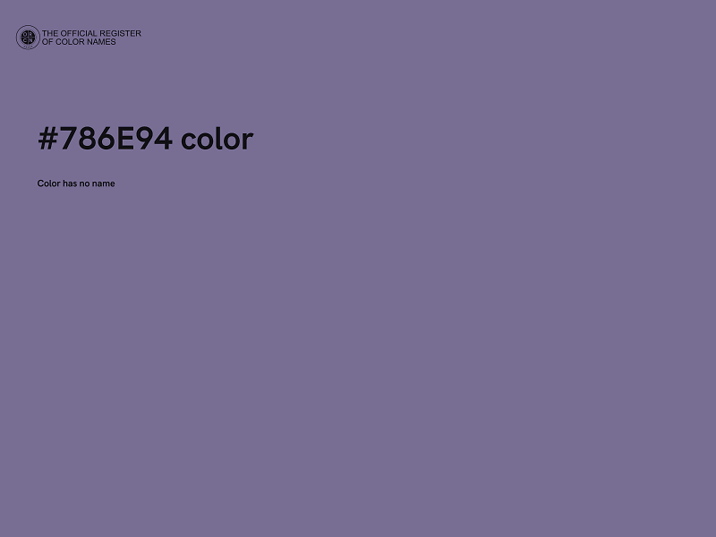 #786E94 color image