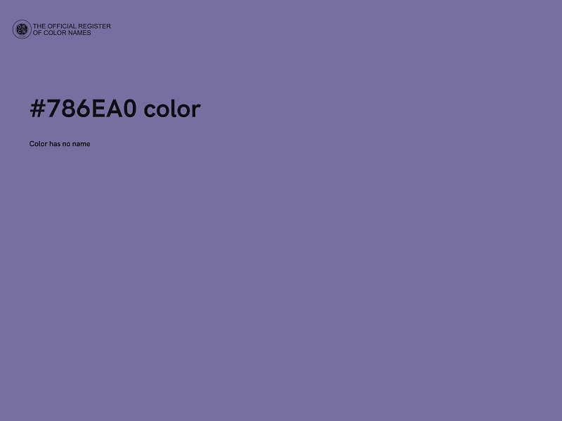 #786EA0 color image