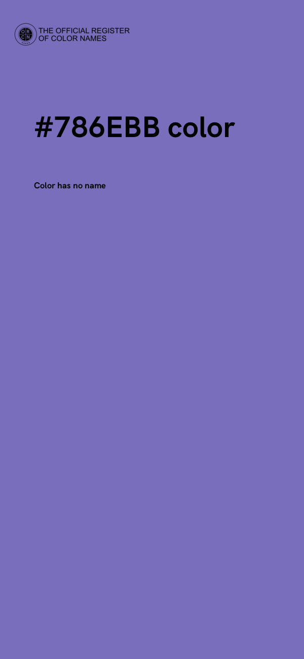 #786EBB color image
