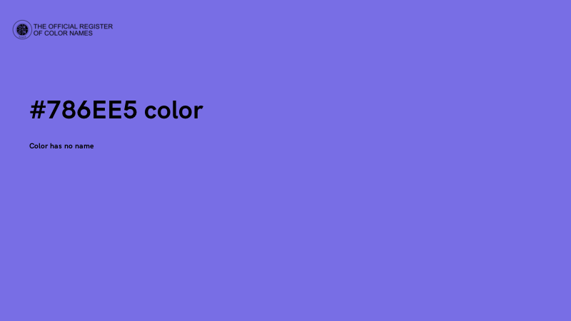 #786EE5 color image