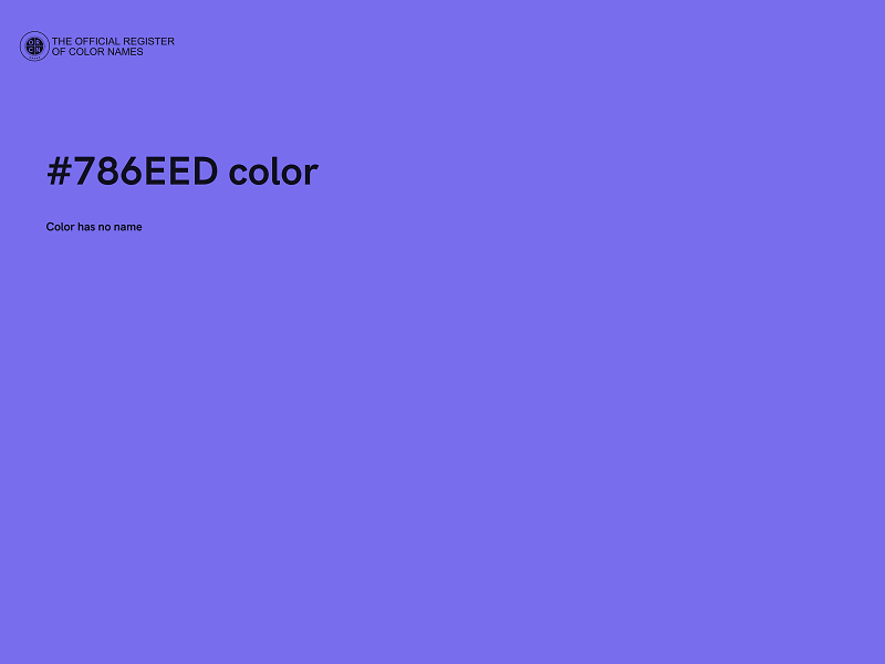 #786EED color image