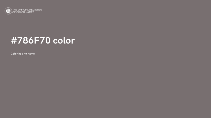 #786F70 color image