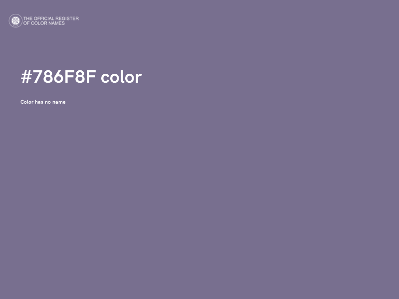 #786F8F color image