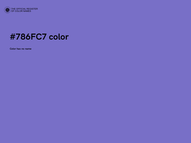 #786FC7 color image