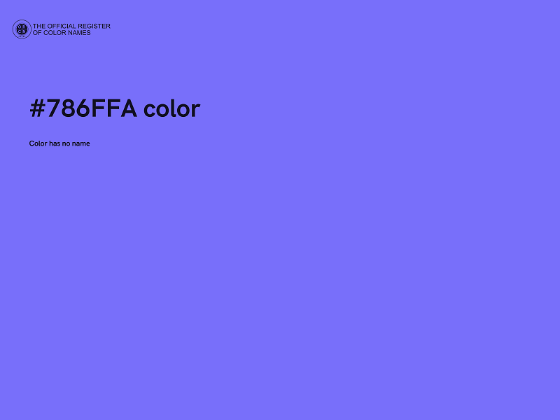 #786FFA color image