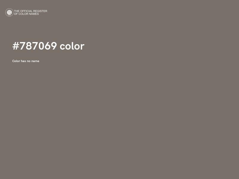 #787069 color image