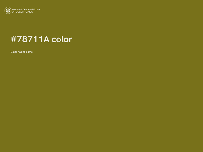 #78711A color image