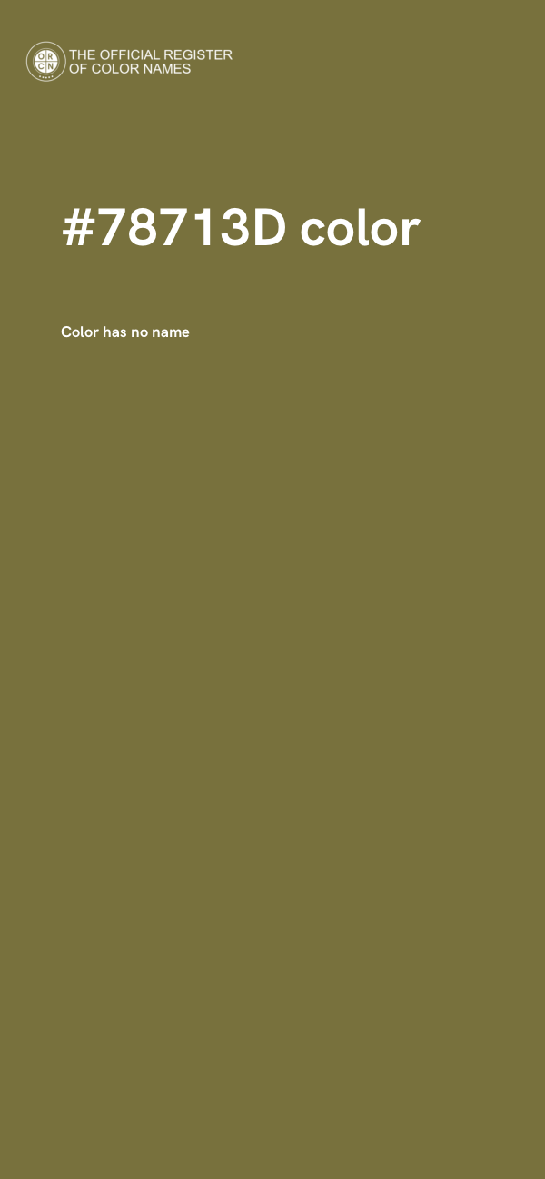 #78713D color image