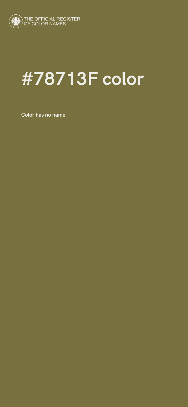 #78713F color image