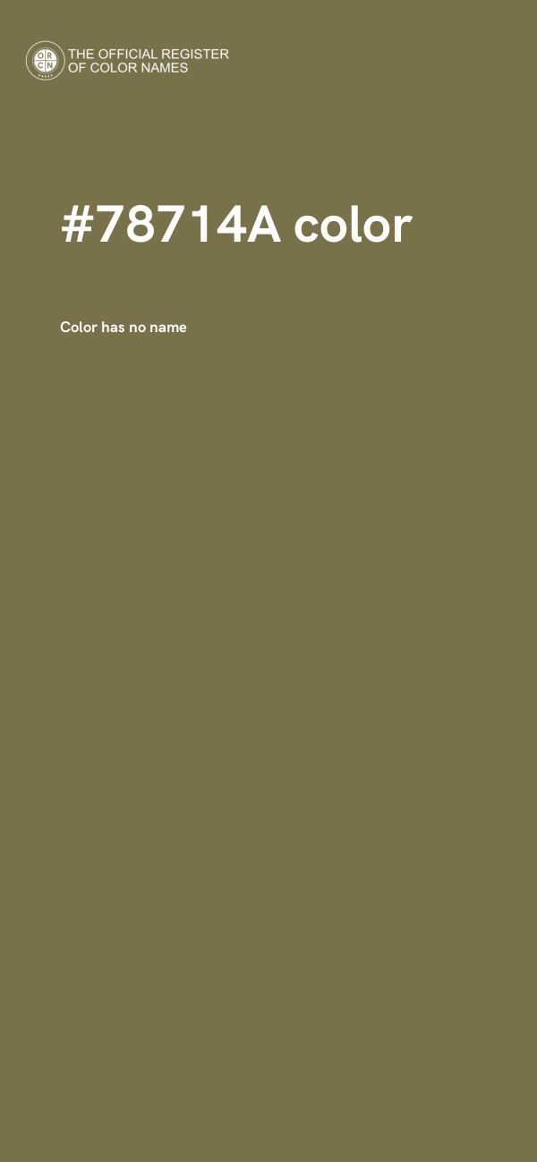#78714A color image