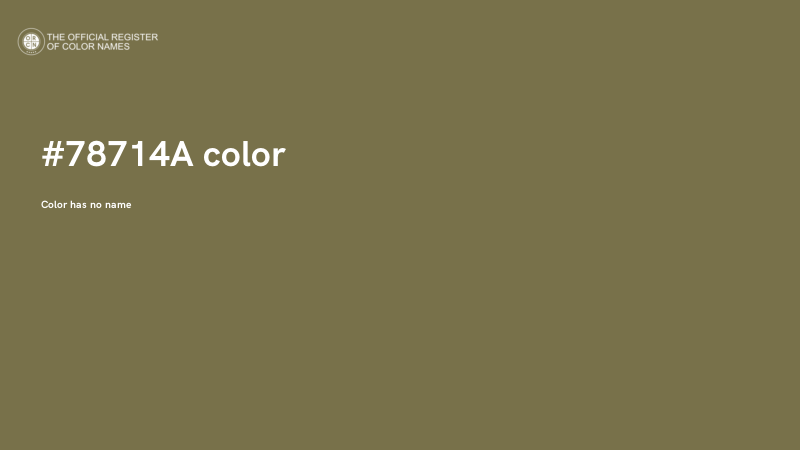 #78714A color image