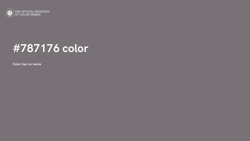 #787176 color image