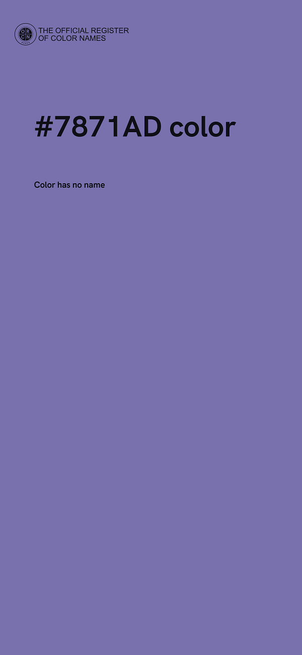 #7871AD color image